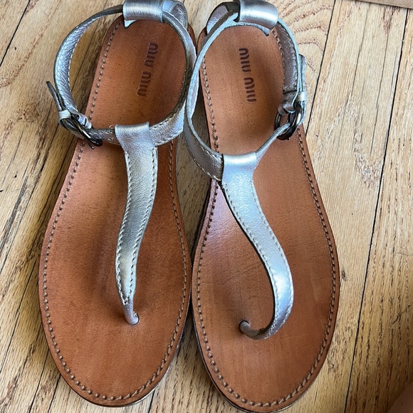 Miu Miu sandals size 39.5 great condition no flaws - Picture 1 of 10